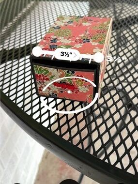 Pink Floral Decorative Jewelry Drawer Box